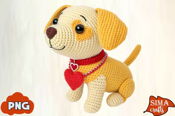 Download Yarn Crochet Dog Valentine Sublimation - Premium Resources