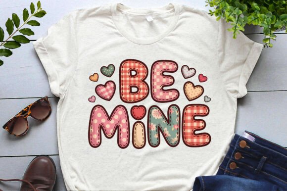 Download Be Mine Patchwork Valentine's Day Png - Patchwork valentine Collection
