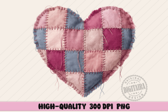 Download Patchwork Valentine Heart Png - Patchwork valentine Collection
