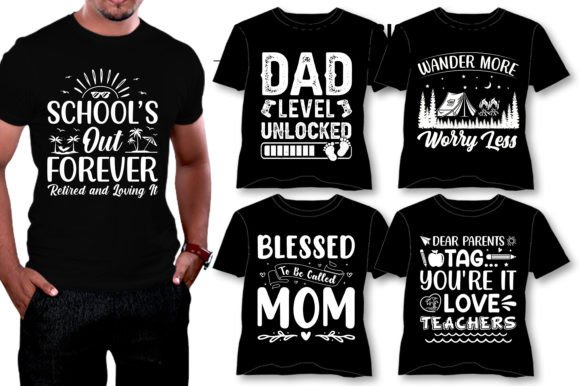 Download Vintage Typography T-Shirt Design Bundle - Premium Bundle
