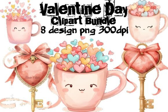 Download Valentine Day Clipart Bundle PNG | Cute - Valentine day clipart Collection