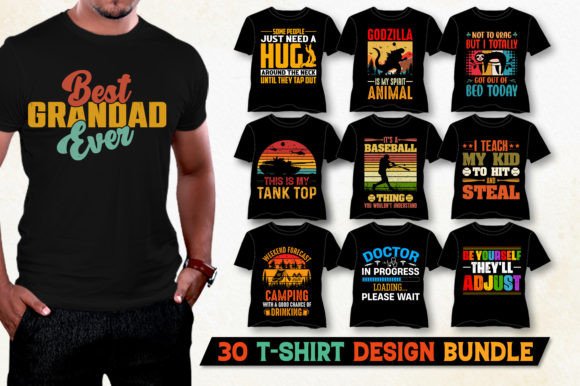 Download Vintage Typography T-Shirt Design Bundle - Premium Resources