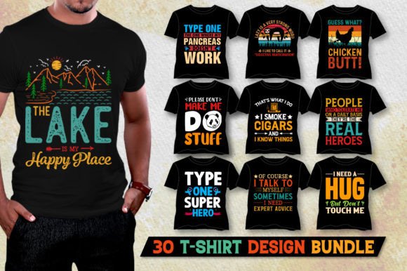 Download Vintage Typography T-Shirt Design Bundle - Premium Resources